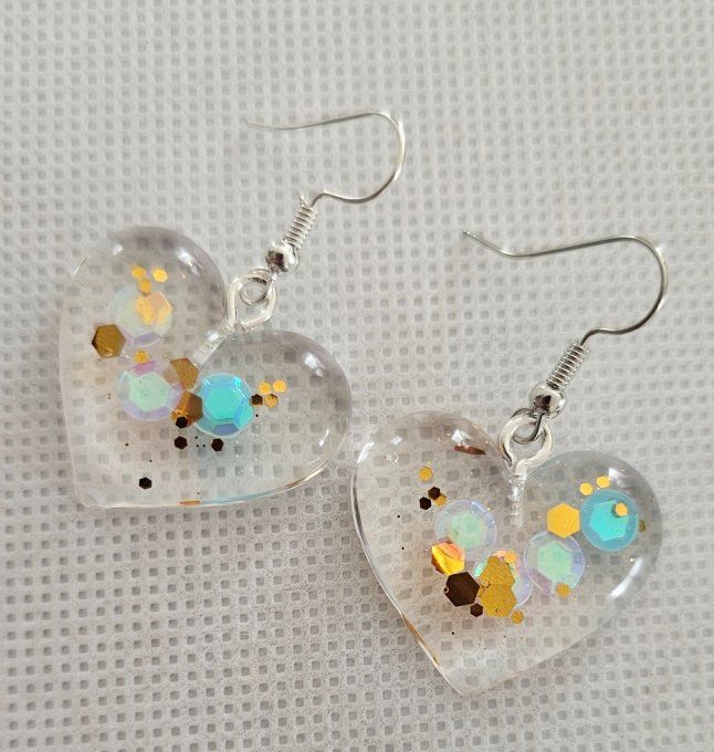 Boucles d'oreilles cœur 