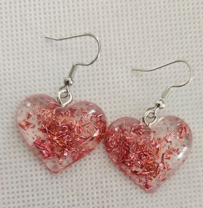 Boucles d'oreilles cœur 