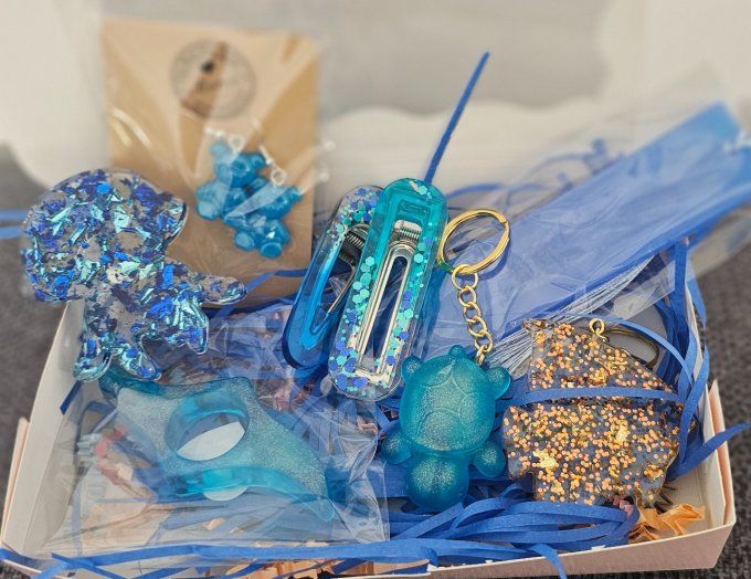 Coffret découverte turquoise & doré 
