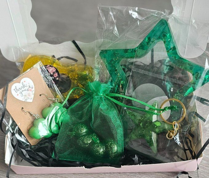 Coffret vert & doré