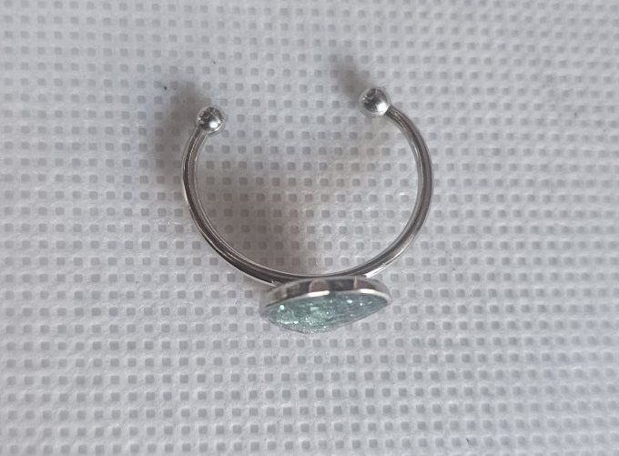 Bague reglable cœur 