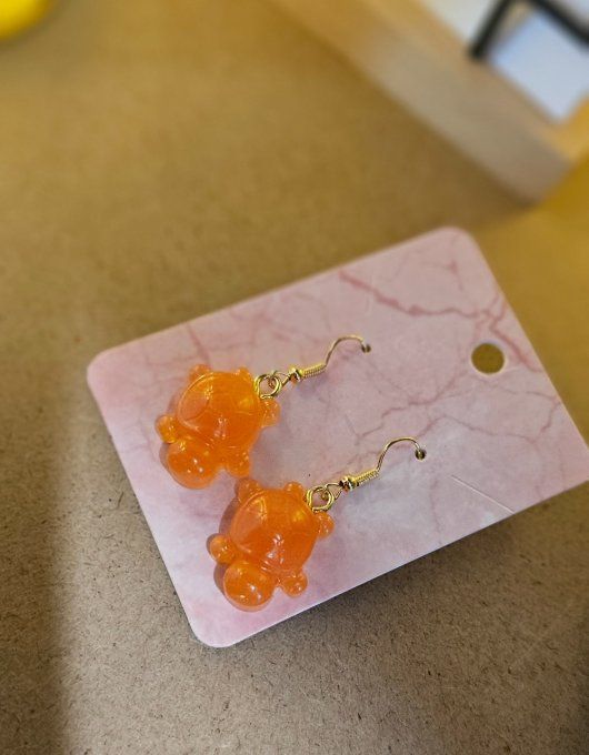 Boucles d'oreilles tortue 