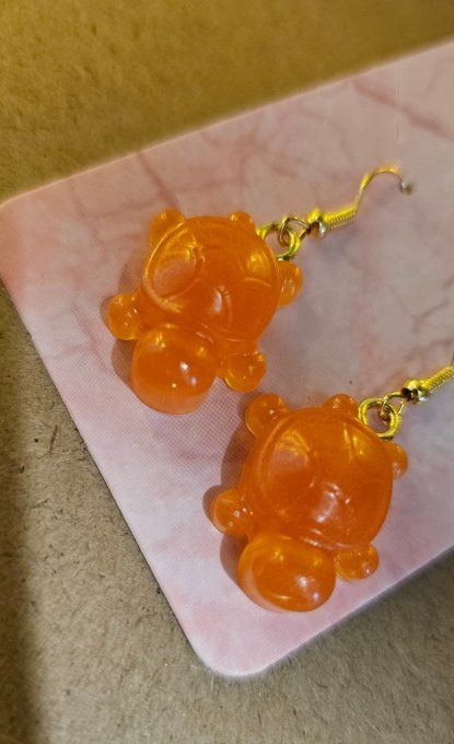 Boucles d'oreilles tortue 