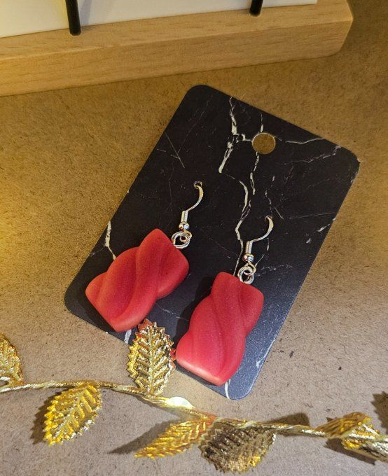 Boucles d'oreilles chamallow 