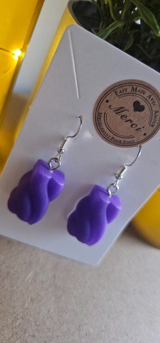 Boucles d'oreilles Chamallow 
