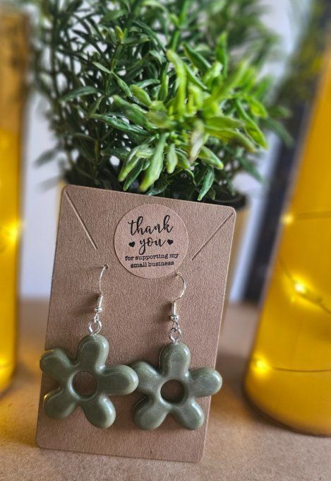 Boucles d'oreilles Fleurs 
