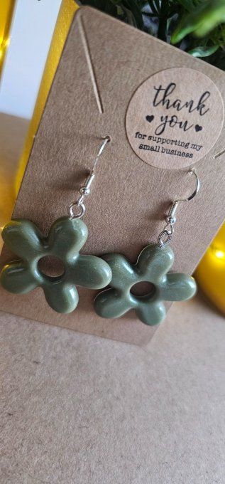 Boucles d'oreilles Fleurs 