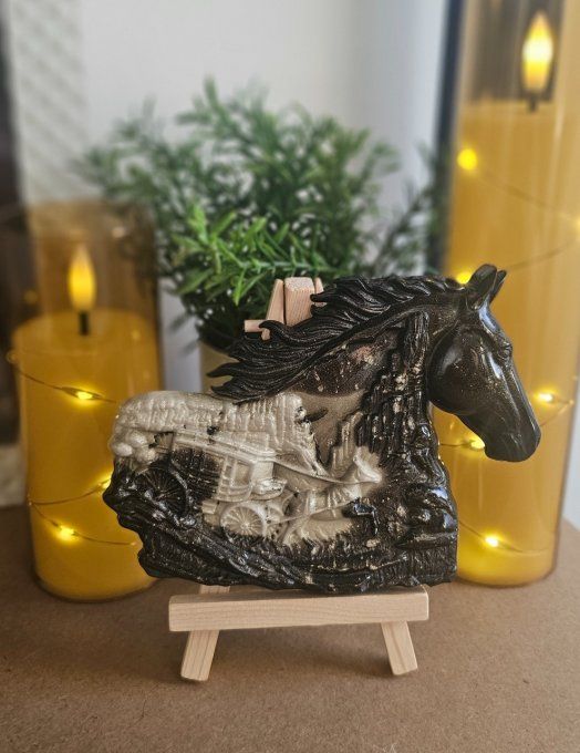Décoration Cheval sur chevalet 
