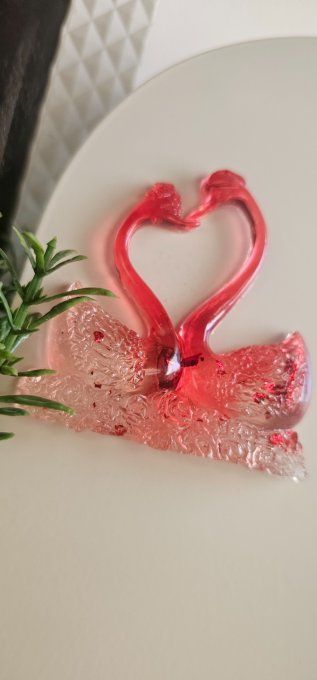 Magnet Réfrigérateur Couple de Cygnes 