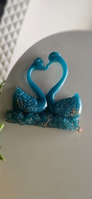 Magnet Réfrigérateur Couple de Cygnes 
