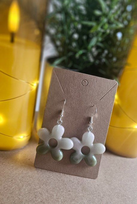 Boucles d'oreilles fleurs 