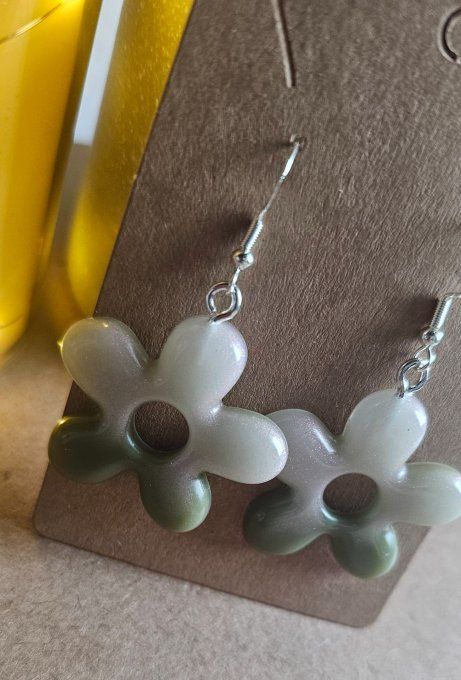 Boucles d'oreilles fleurs 