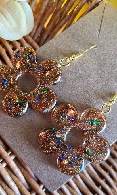 Boucles d'oreilles Fleurs 