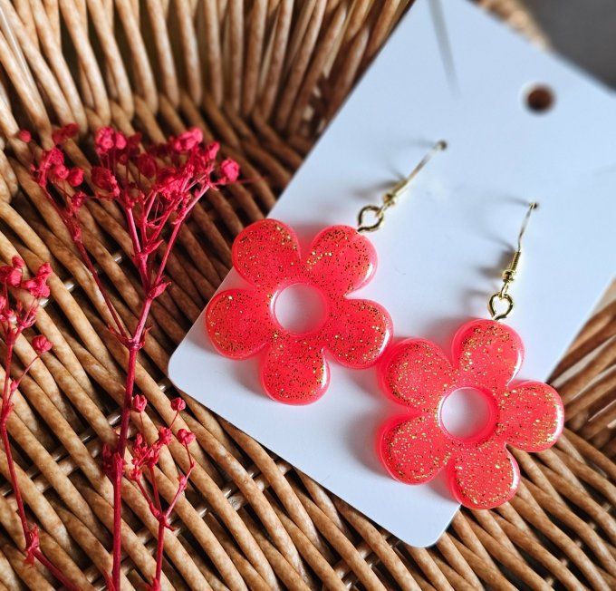 Boucles d'oreilles Fleurs 
