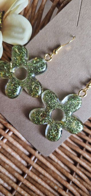 Boucles d'oreilles fleurs 
