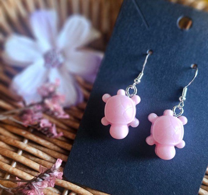 Boucles d'oreilles Tortue "Coraline"