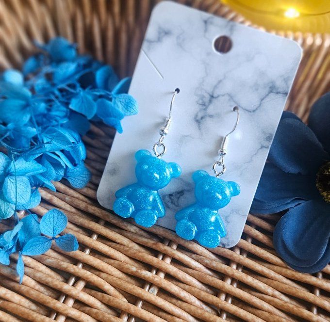 Boucles d'oreilles "Teddy"