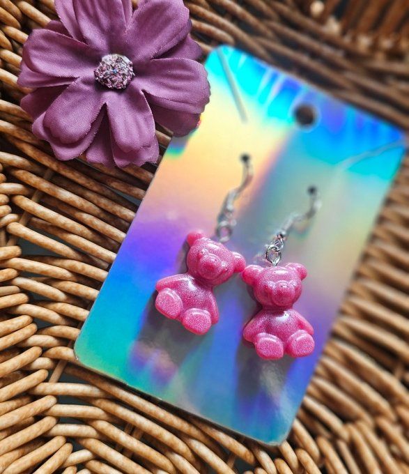 Boucles d'oreilles "Teddy"
