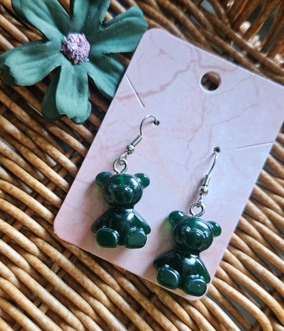 Boucles d'oreilles "Teddy"