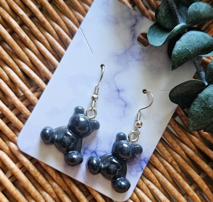 Boucles d'oreilles "Mini Teddy"