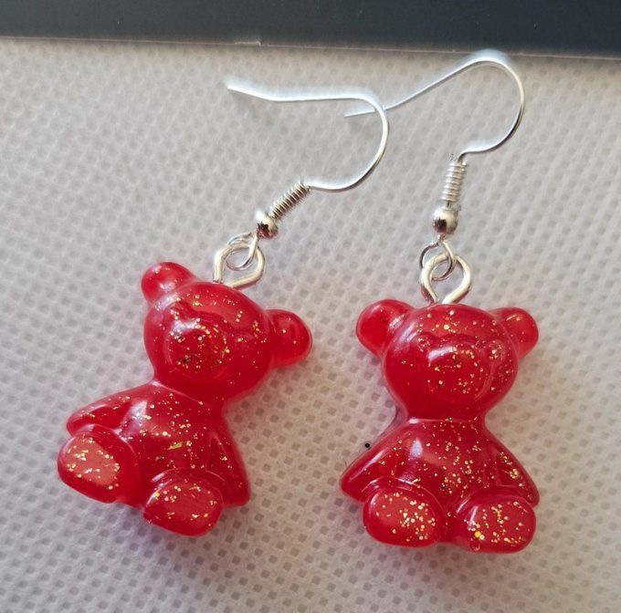 Boucles d'Oreilles Ours