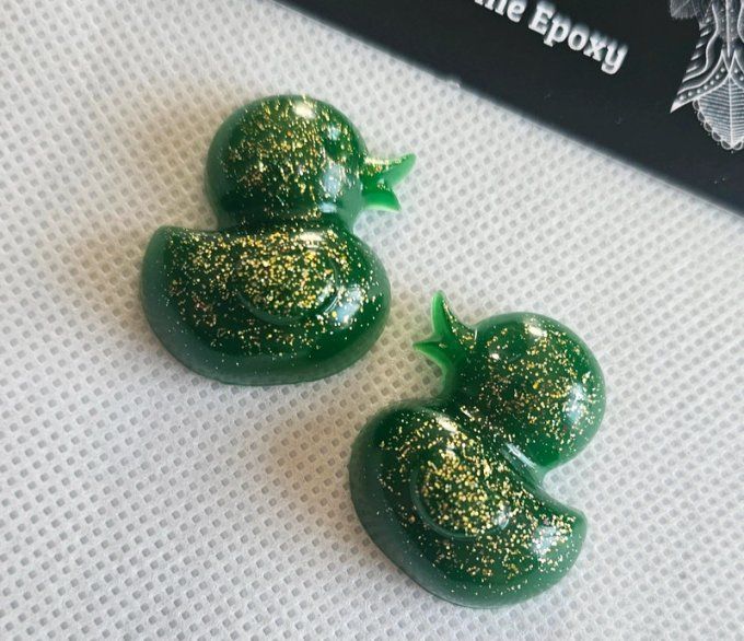 Lot de deux Petits Magnets Frigo Canards