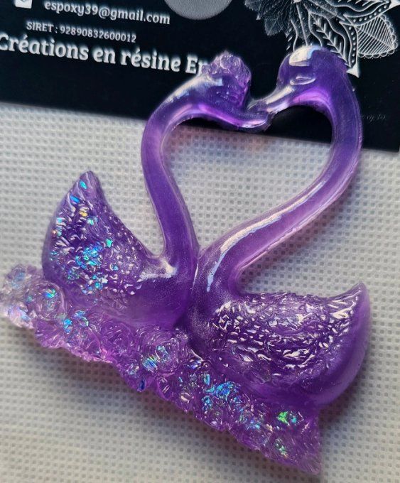 Magnet Frigo Couple de Cygnes 