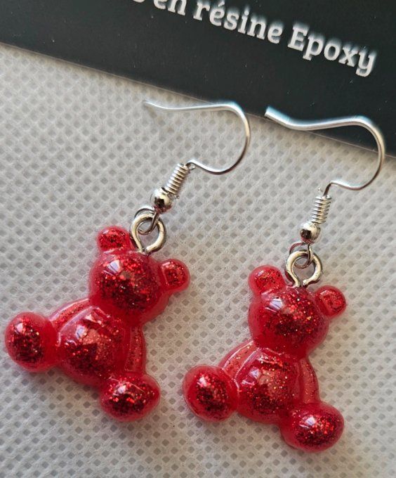 Boucles d'Oreilles Ours