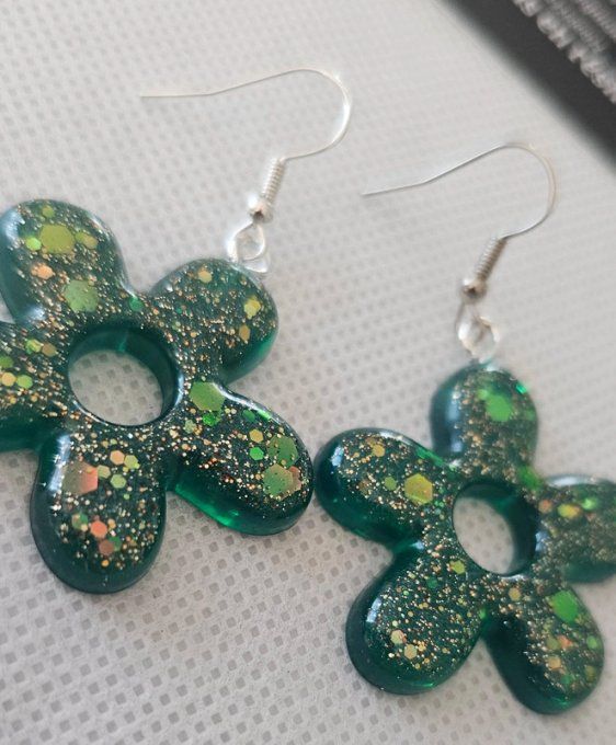 Boucles d'Oreilles Fleurs