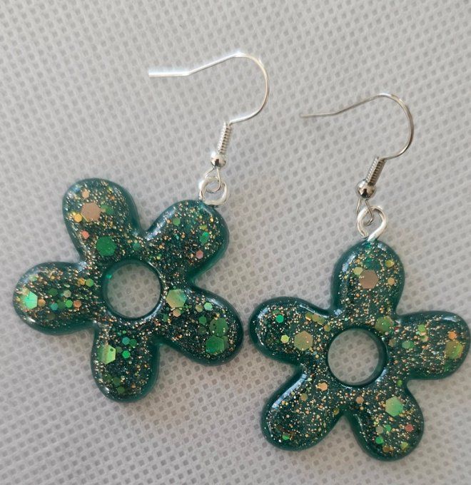 Boucles d'Oreilles Fleurs