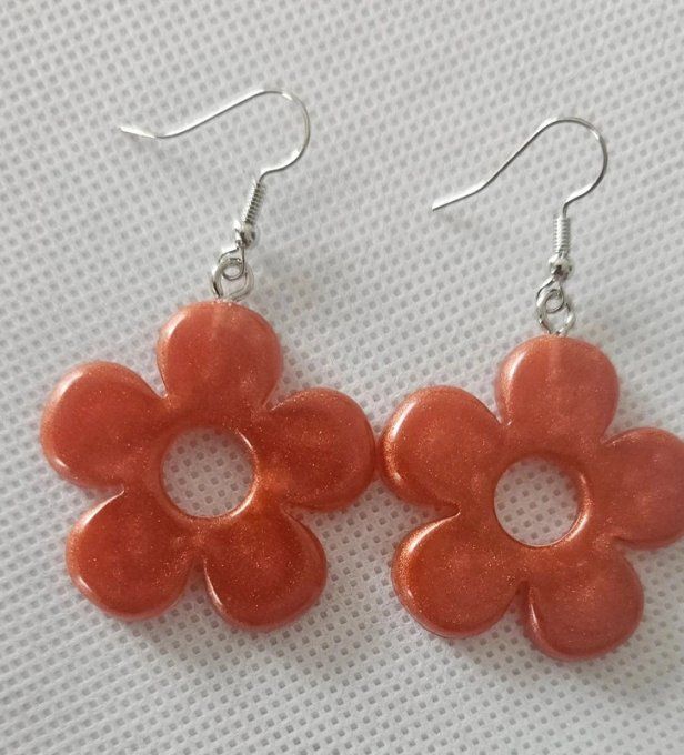 Boucles d'Oreilles Fleurs