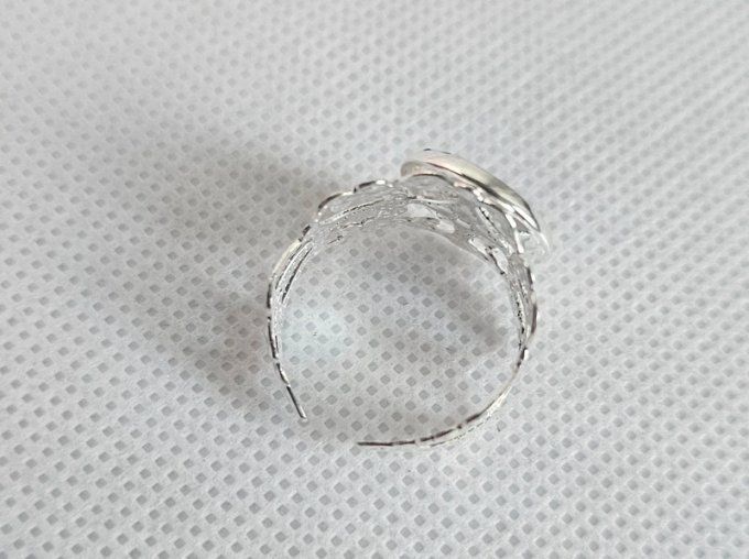 Bague reglable fantaisie en laiton
